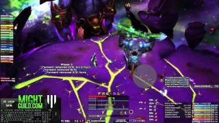 Might  Hellfire Citadel  Mythic Archimonde 1 Doomfire Strat  Hunter PoV [upl. by Ennirroc]