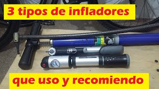 3 tipos de infladores que uso y recomiendo  Ciclismo 31 [upl. by Arlina]