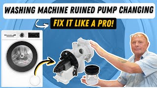 How to change a washing machine pump Balay Bosch Neff amp Siemens [upl. by Yttak]