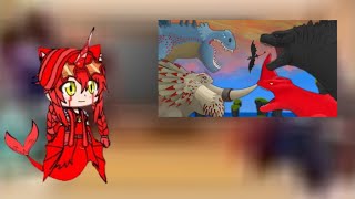 kaijus fêmeas é machos react red bluster é godzilla vs bewilderbeast é red death gacha club 14 [upl. by Harry22]