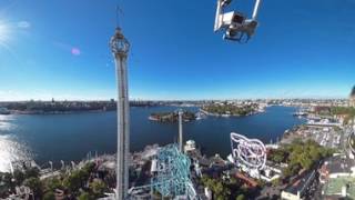 Fritt Fall Tilt  Gröna Lund 360° Attractions [upl. by Savihc]