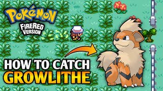 How To Catch Growlithe In Pokemon Fire Red  Kanto Region [upl. by Mathilda]