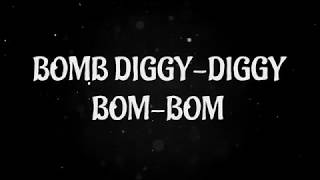 Bom Diggy Diggy Full Lyrics  Zack Knight  Jasmin Walia  Sonu Ke Titu Ki Sweety LYRIC VIDEO [upl. by Malloy]