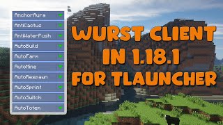 How to Install Wurst client on tlauncher [upl. by Aicined]