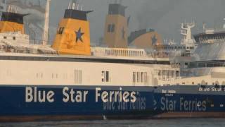 Blue Horizon  Blue Star Ferries  NetFerrycom [upl. by Esiouqrut]