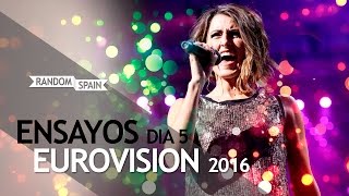 Ensayo 1 Barei  España  Ensayos Eurovision 2016  Día 5 [upl. by Marquita]