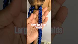 How to do large traditional box braids method 3 braidhairstylesforblackwomen [upl. by Nhar]