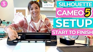 How to Setup Silhouette CAMEO 5 Start to Finish And Ready for First Cut [upl. by Juliette]