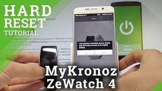 How to Hard Reset MyKronoz ZeWatch 4  Factory Reset  Unpair Smartwatch [upl. by Llig]