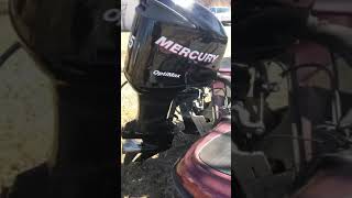 2006 mercury 225hp optimax outboard cold start [upl. by Oatis]