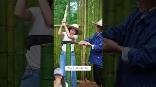 MENCARI ULAT SAGU DI HUTAN BAMBU KAKEK ⁉️shorts funny dubbing [upl. by Aielam199]