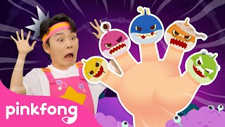 Zombie Shark Finger Family  Finger Family Song  Spooky Baby Sharks Everywhere  Pinkfong Official [upl. by Onairelav827]