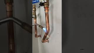 Time Lapse Installation of a Tankless Water Heater plumbing [upl. by Kahle]