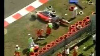 Heavy crash Jos Verstappen Grand Prix Belgium SpaFrancorchamp [upl. by Mingche]