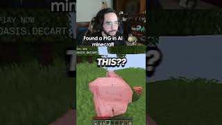 Redshell finds Pigs in Ai Minecraft 🤯 [upl. by Kong]