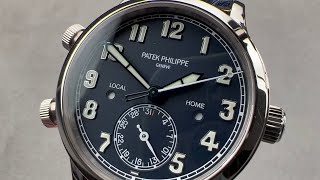 Patek Philippe Calatrava Pilot Travel Time 375mm 7234G001 Patek Philippe Watch Review [upl. by Frodeen]