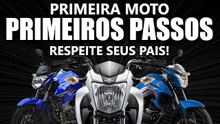 Primeira moto  Primeiros passos no trânsito Respeite seus pais [upl. by Gascony282]