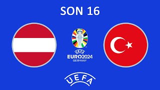 PES 2017  UEFA EURO 2024  SON 16  Avusturya 🇦🇹🆚🇹🇷 Türkiye  euro2024 [upl. by Ahsema]