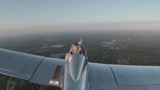 Wake Turbulence in a Hummel Ultracruiser [upl. by Yllil]