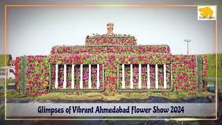 Vibrant Ahmedabad Flower Show 2024 begins at Sabarmati Riverfront [upl. by Innej721]