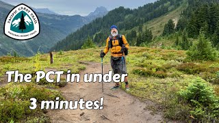 2024 Pacific Crest Trail Thru Hike  In under 3 Minutes [upl. by Spiegel]