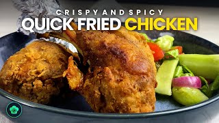 Want CRISPY FRIED CHICKEN in 5 Minutes Watch How to Fry Chicken in Minutes [upl. by Ardnnek]