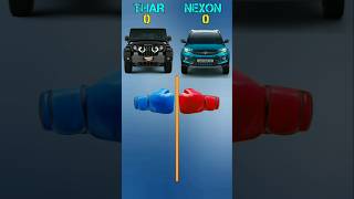 THAR VS NEXON comparison facts automobile thar nexon trending youtubeshorts shortsfeed [upl. by Enetsirhc191]