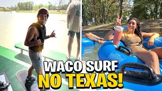 SURFAMOS NA PISCINA DE ONDAS NO TEXAS Waco Surf  Forever With Nicole [upl. by Lletnom]