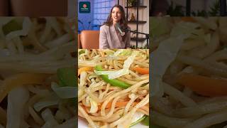 Tripti Dimris Favourite Hakka Noodles Recipe। viralvideo nooniongarlic desi chinesse chowmein [upl. by Brander]