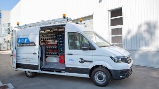 Volkswagen Crafter Sortimo HVAC Van 2019 Exterior Interior SlideShow [upl. by Leena]