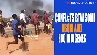 CONFLCT BETWEEN ABOKI AND SOME EDO INDEGENES OVER THE DETH OF AN ABOKI AROUND BENIN AUCHI BYPASS [upl. by Enylekcaj]