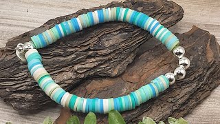 The easy way to make heishi bracelets [upl. by Aicemak828]