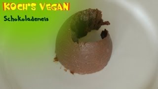 veganes Schokoladeneis  Selber machen ohne Eismaschine  vegane Rezepte von Kochs vegan [upl. by Jeffery]