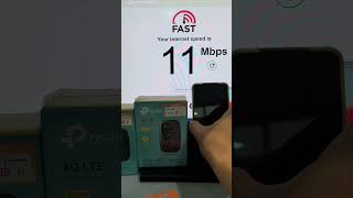 TPLink M7000 Sim Card 4G LTE modem speed test with UMobile [upl. by Aneg]