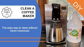 How to clean your coffeemaker without harsh chemicals  all natural cleaning hacks [upl. by Etti]