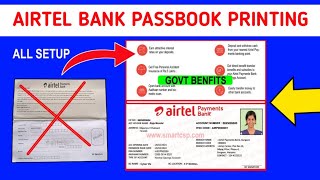 AIRTEL PAYMENT BANK PASSBOOK PRINT ID SOFTWARE PASSBOOK PRINT PRINTER SETUP BANK PASSBOOK PRINT FULL [upl. by Aubarta]