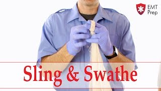 How to Apply a Sling and Swathe  EMTprepcom [upl. by Cavil462]