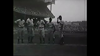 1950  OldTimers Day at Yankee Stadium TeleSports Digest [upl. by Schilling]