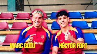 INTERVIEW with MARC GUIU amp HÉCTOR FORT  MADE IN LA MASIA 🔵🔴 [upl. by Ratib]