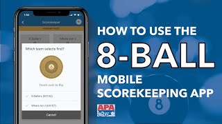 How to Use the APA 8Ball Mobile Scorekeeping App [upl. by Odell238]