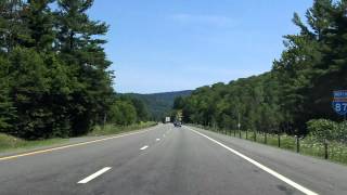 Adirondack Northway Interstate 87 Exits 32 to 33 northbound [upl. by Enaerb61]