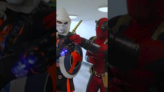 Deadpool vs Taskmaster 💀 deadpool marvel cosplay [upl. by Koser]