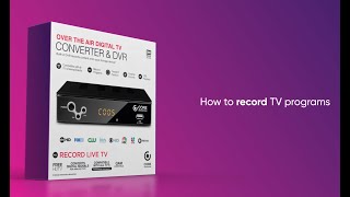 Core Innovations Digital Converter Box CTCB105  How to Record [upl. by Mlawsky]