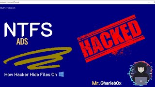 NTFS Alternate Data Stream ADS  How HACKER 😈 Hide Files on Windows 10 ‼️ in Arabic [upl. by Hayward922]