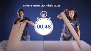 Rajapack UK  Crashlock Cardboard Box Video [upl. by Gadmann]