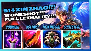 FULL LETHALITY XIN IS BACK S14 ITEMS ON XIN ARE BROKEN [upl. by Nysila]