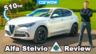 510hp Alfa Romeo Stelvio QV 2021 review  060mph 14mile amp brake tested [upl. by Eillo614]