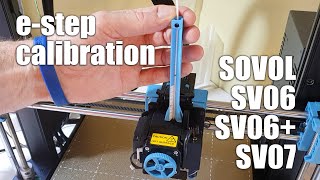 Estep calibration on the SOVOL SV06 Plus SV06 SV07 3DPrinter using new Extrusion Ruler [upl. by Notwal]