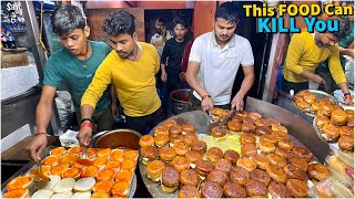 India ka Most Dangerous Burger  1500 Gram Butter  Street Food India [upl. by Hazrit]