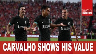 FABIO CARVALHO SHOWS HIS VALUE WHEN LIVERPOOL BEAT MAN UNITED 30 [upl. by Karolina]